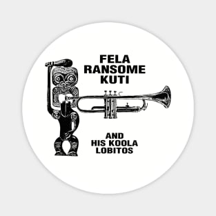 BLACK DECAL OF FELA RANSOME KUTI- AND HIS KOOLA LOBITOS Magnet